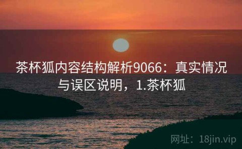 茶杯狐内容结构解析9066：真实情况与误区说明，1.茶杯狐