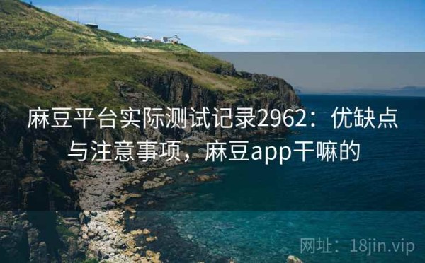 麻豆平台实际测试记录2962：优缺点与注意事项，麻豆app干嘛的