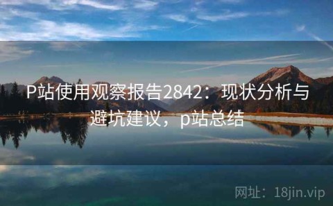 P站使用观察报告2842：现状分析与避坑建议，p站总结