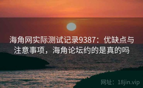 海角网实际测试记录9387：优缺点与注意事项，海角论坛约的是真的吗