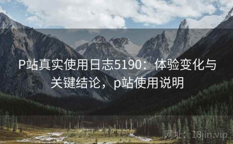 P站真实使用日志5190：体验变化与关键结论，p站使用说明