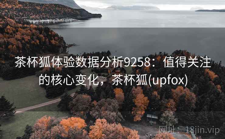 茶杯狐体验数据分析9258：值得关注的核心变化，茶杯狐(upfox)
